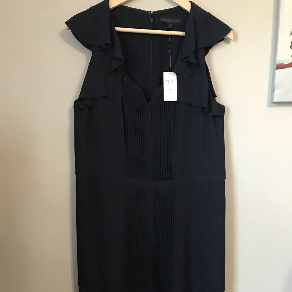 NWT Banana Republic navy blue midi dress